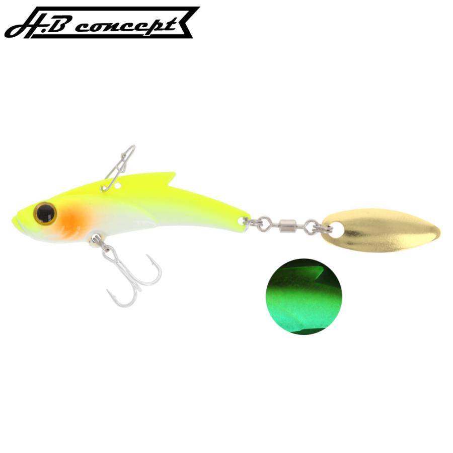 ルアー H.B コンセプト ファルケン R ウィズメタル ミニ 8g グロー