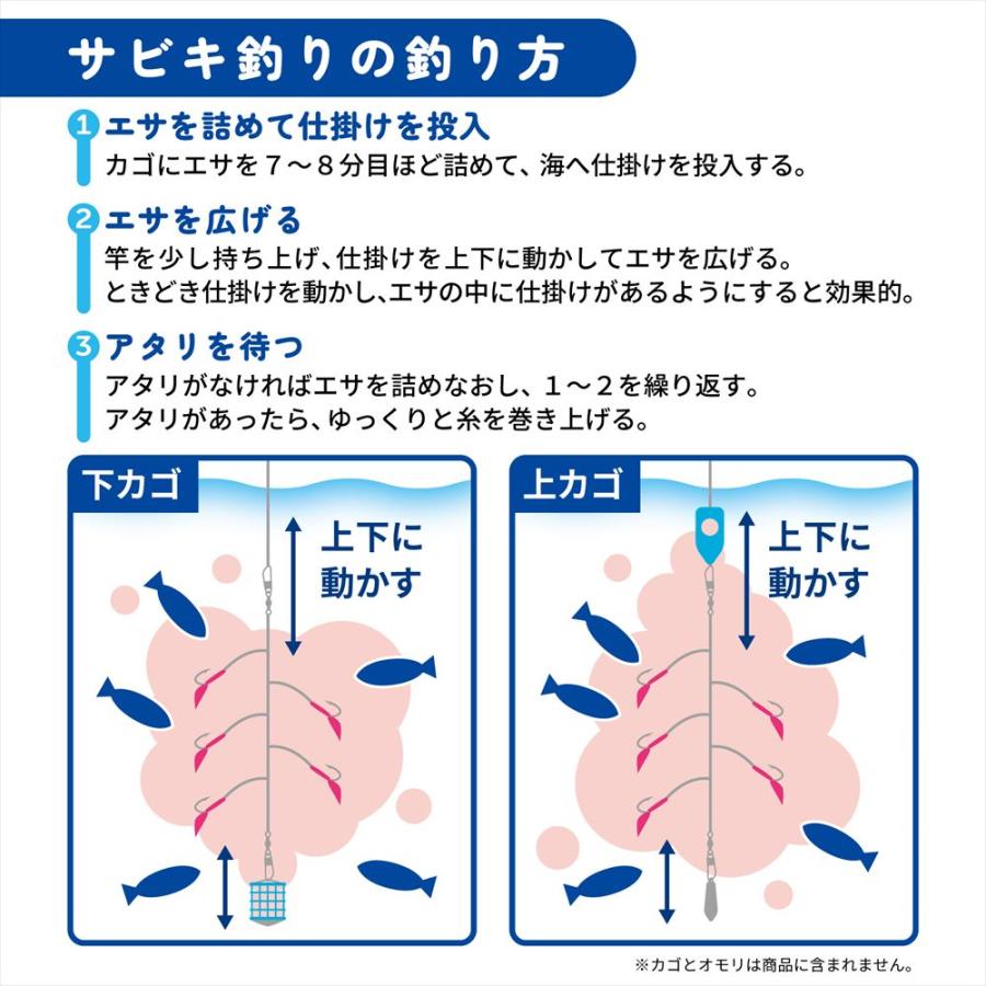 スマイルシップ 太ハリスサビキ ピンクスキン 3枚組 針5号-ハリス4号