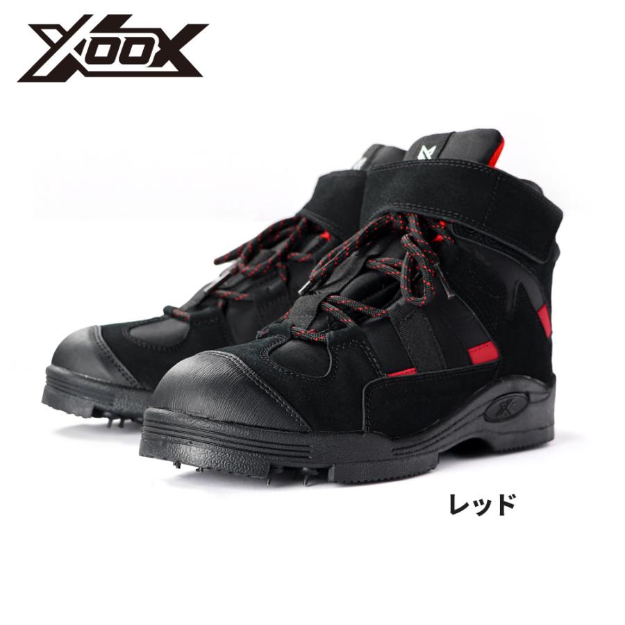 現品限り】 フットウェア XOOX スパイクシューズ 25.0-25.5cm M レッド