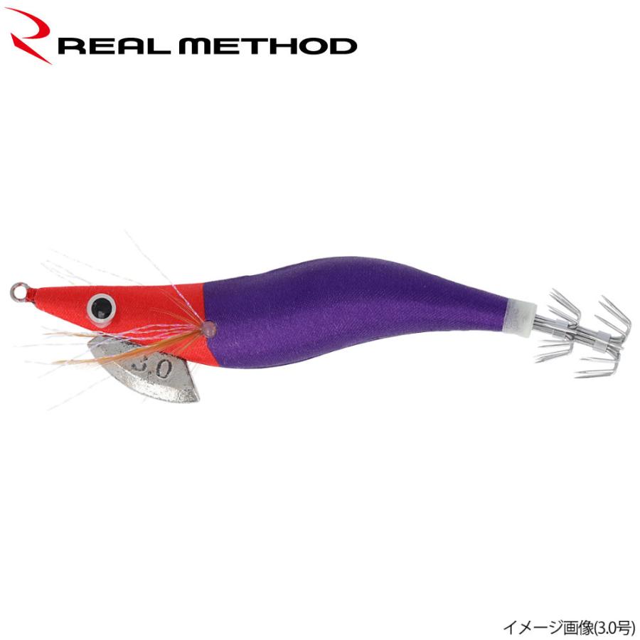 リアルメソッド 売買 エギノリマル 2.5号 赤×紫 METHOD ゆうパケット REAL 超特価sale開催