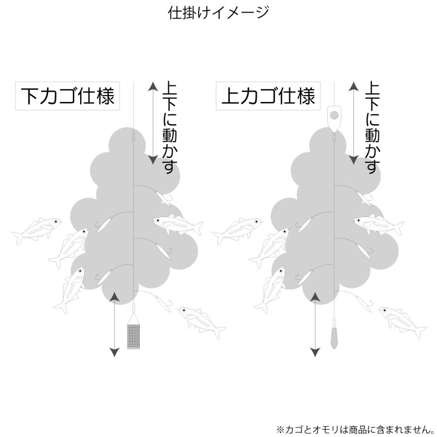 大漁ケイムラサビキ 3枚組 針4号-ハリス0.8号【ゆうパケット】｜point-i｜03