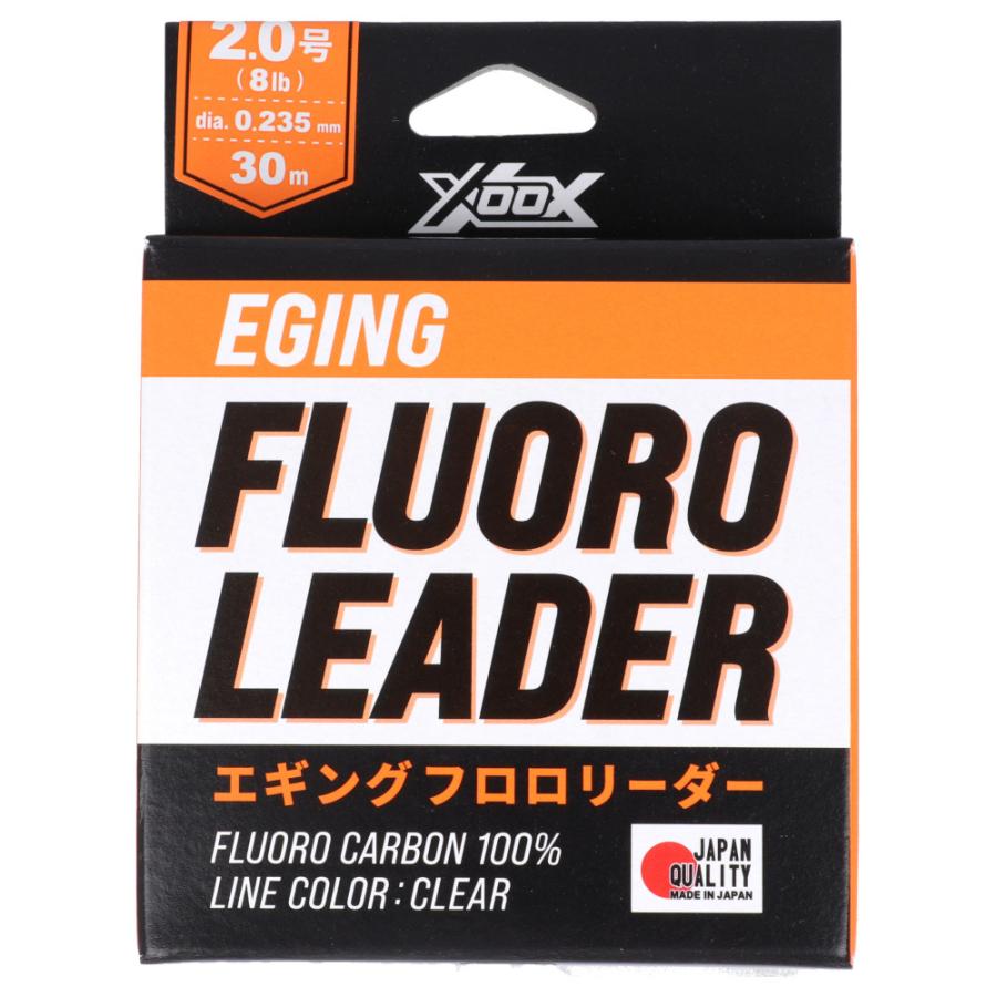 XOOX エギング フロロリーダー 30m 2.0号 クリア【ゆうパケット】｜point-i｜03