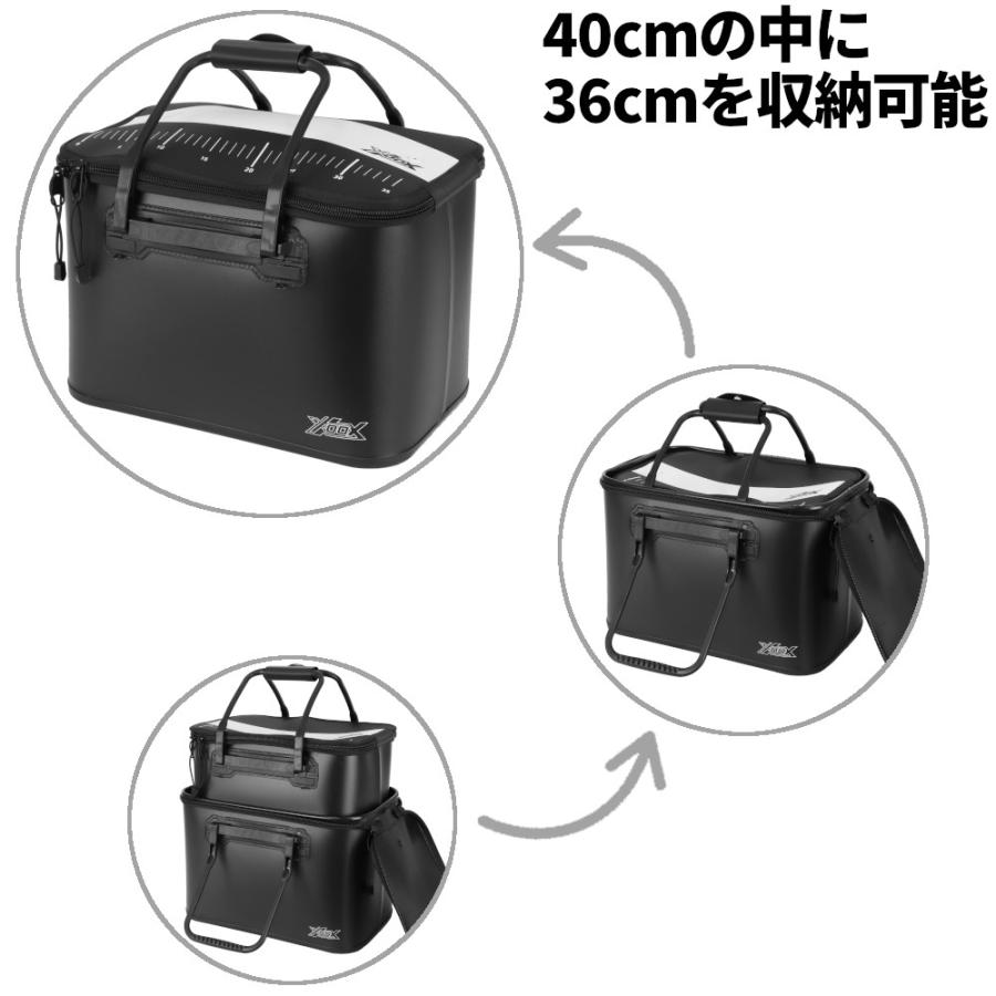 XOOX セミハードバッカン 40cm ブラック : 釣具のポイント - 通販