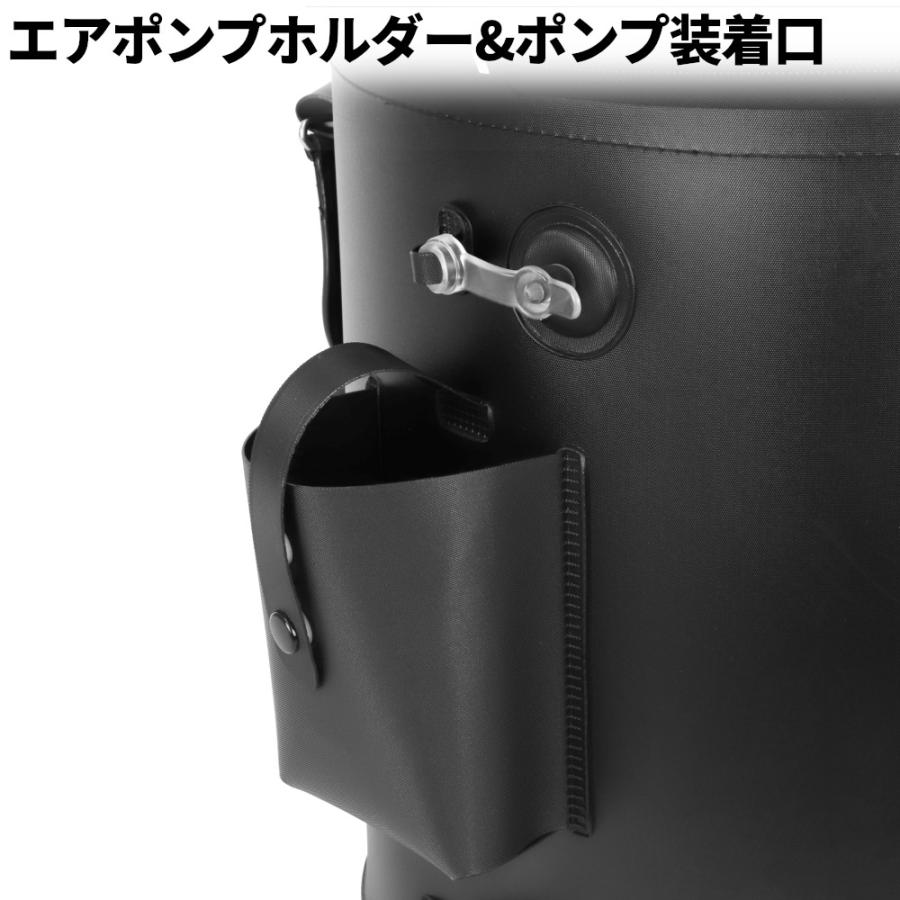 XOOX アジ活かしバッカン 20L ブラック : 釣具のポイント - 通販