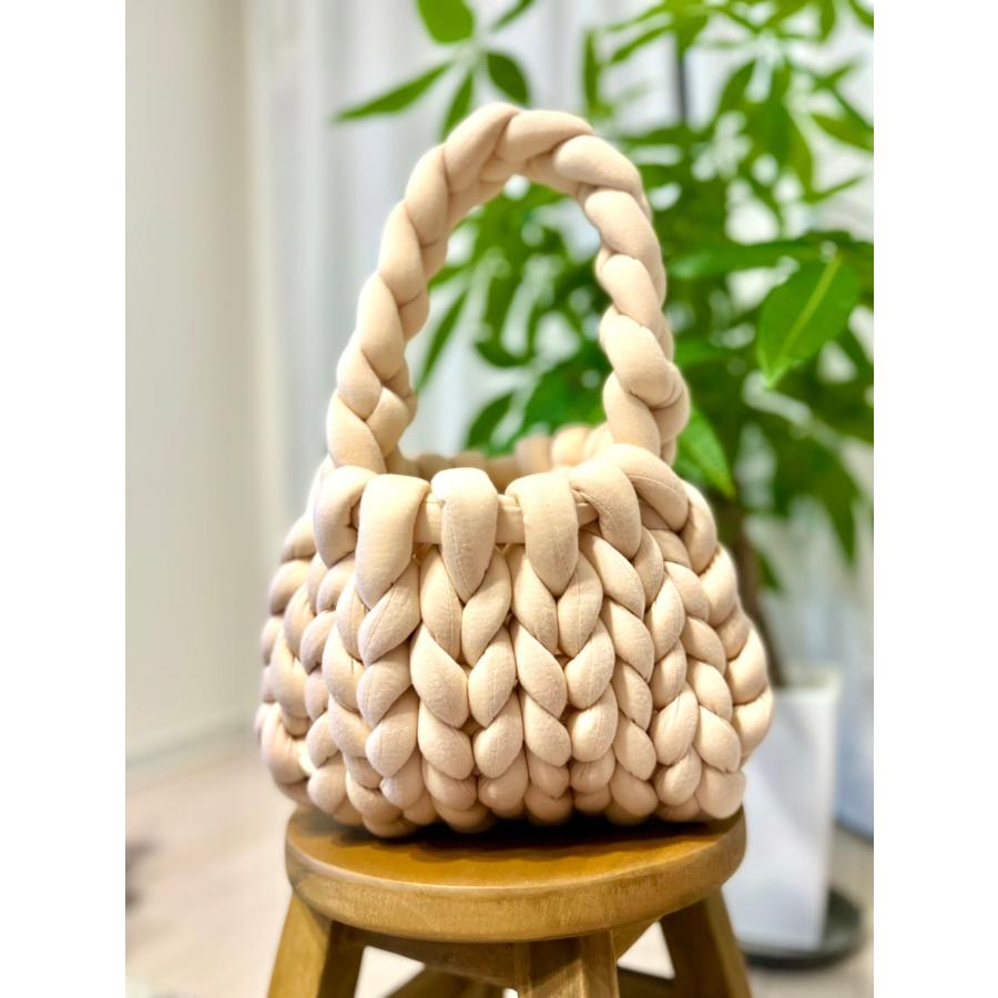 【新品タグ付】ALIENINA ロープバッグ ショルダーバッグ マンドゥバッグ polka polka（ポルカポルカ） マンドゥバッグ 完成品 ハンドバッグ