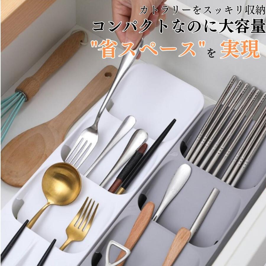 カトラリー収納 カトラリーケース 斜め 卓上 収納 引き出し キャンプ