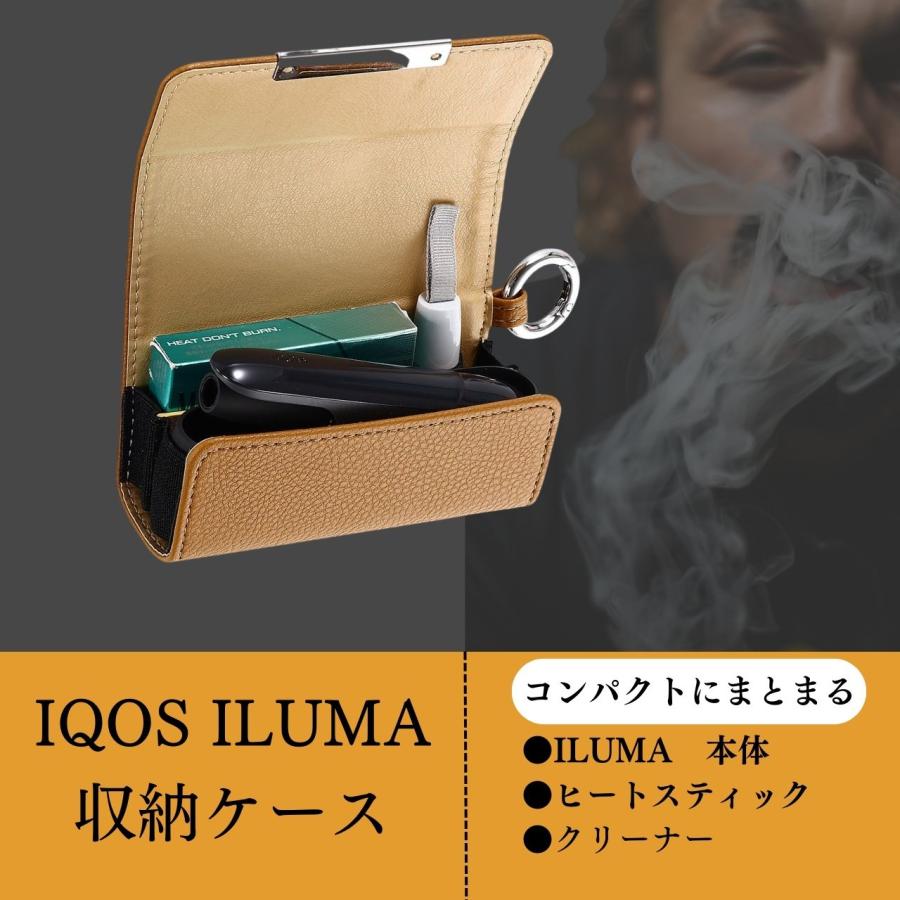 アイコス イルマ ケース ホルダー ポーチ 充電器 ドアカバー タバコ
