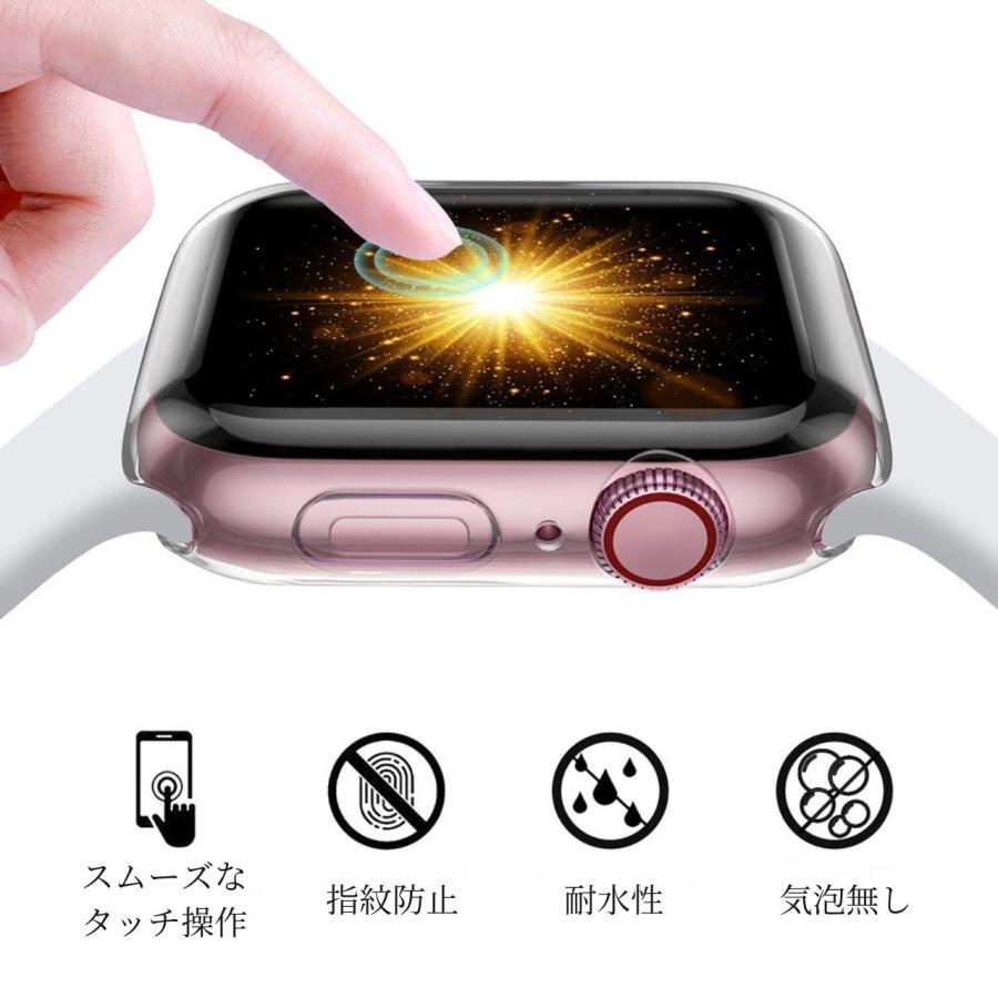 apple watch カバー アップルウォッチ tpu クリア 透明 全面 防水 おしゃれ  38mm 40mm 41mm 42mm 44mm 45mm 薄い｜point-net-store｜08