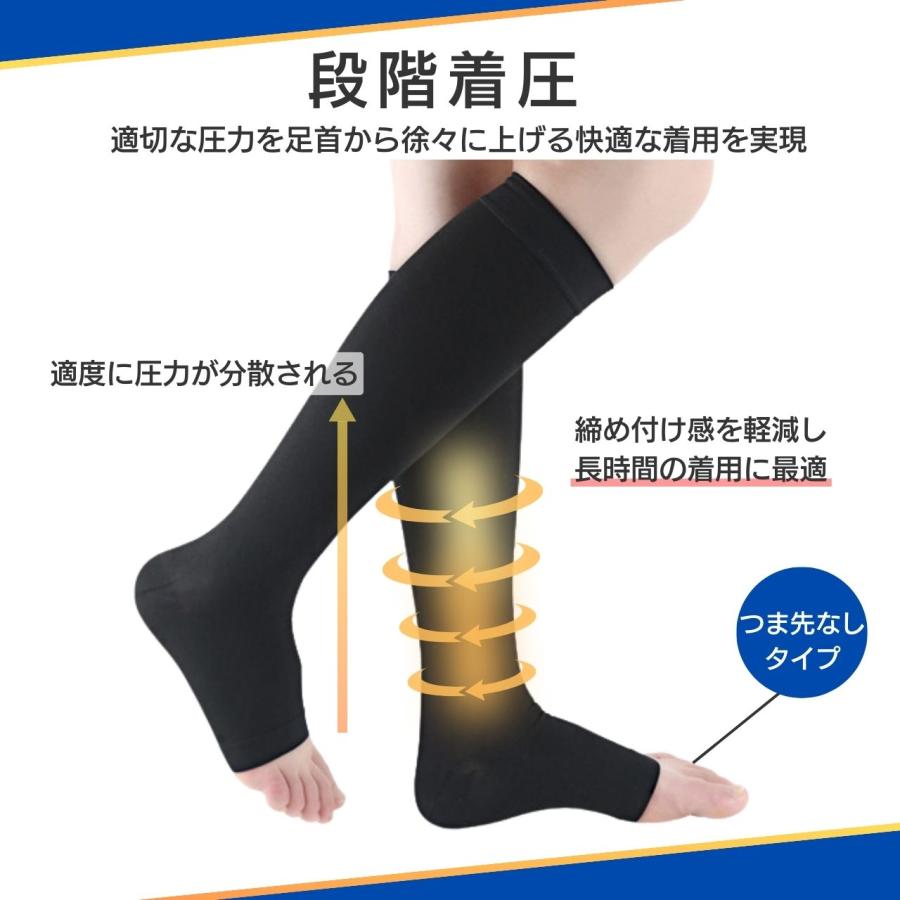 着圧ソックス メンズ 飛行機 ふくらはぎサポーター ストッキング 男性