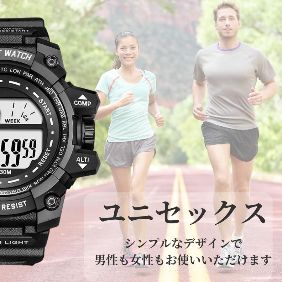腕時計 デジタル デジタル腕時計 メンズ 防水 アラーム ベルト