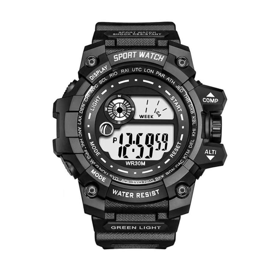 腕時計 デジタル デジタル腕時計 メンズ 防水 アラーム ベルト