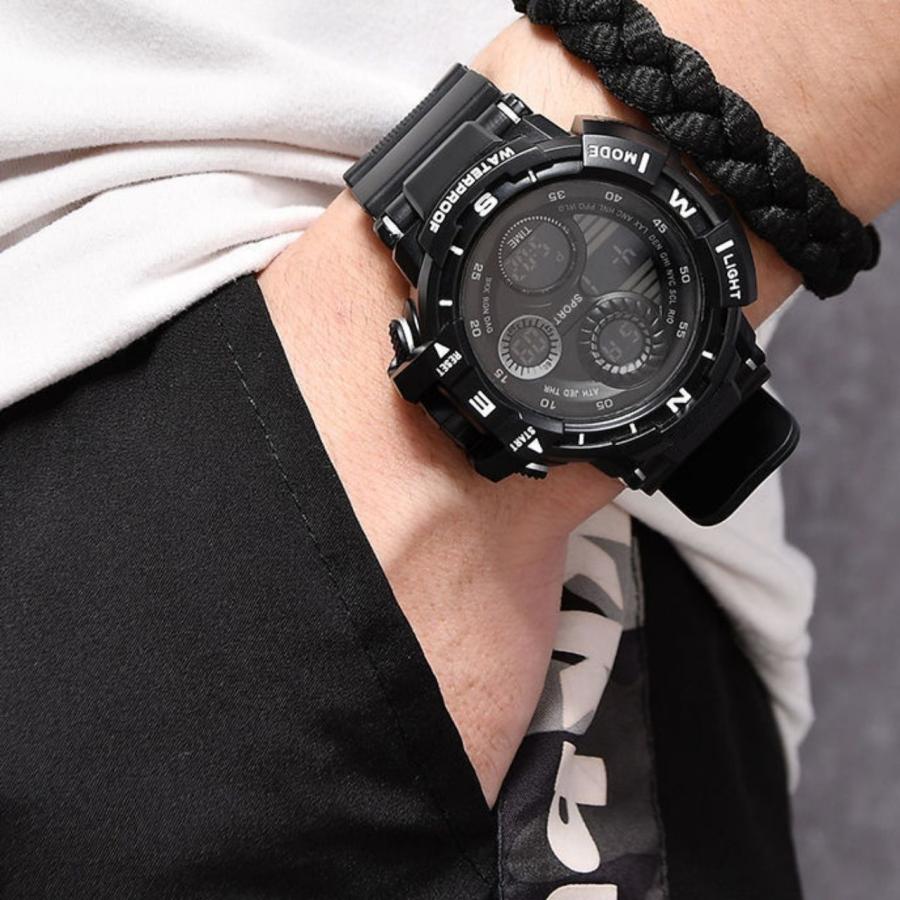 腕時計 デジタル デジタル腕時計 メンズ アラーム 防水 安い ベルト