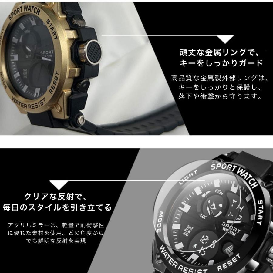 アナログ 腕時計 メンズ デジタル デジタルウォッチ シンプル おしゃれ