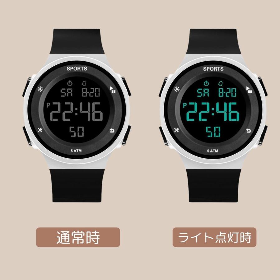 腕時計 デジタル レディース シンプル メンズ デジタル腕時計 防水