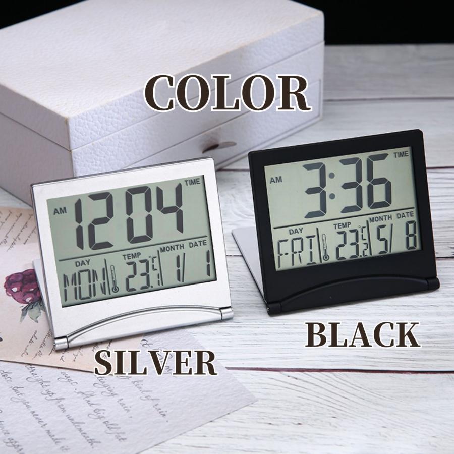 置き時計 デジタル ミニ 卓上 置時計 電池式 デジタル置き時計