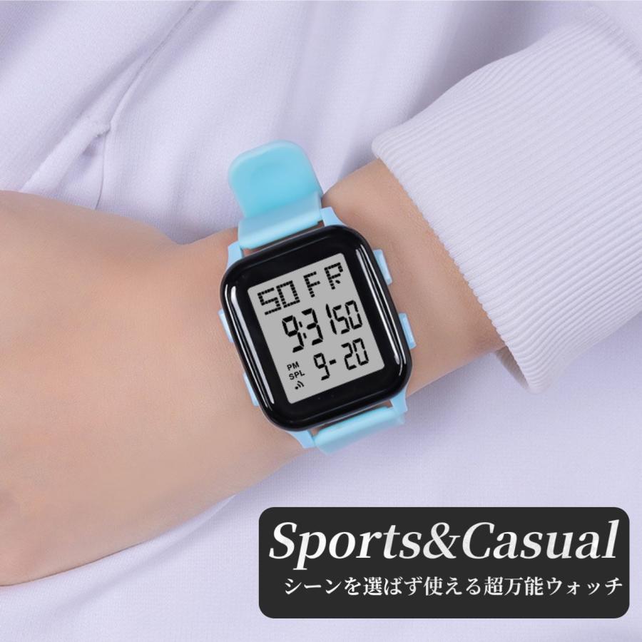 デジタル腕時計 腕時計 レディース メンズ キッズ デジタルウォッチ 生活防水 アラーム 時計