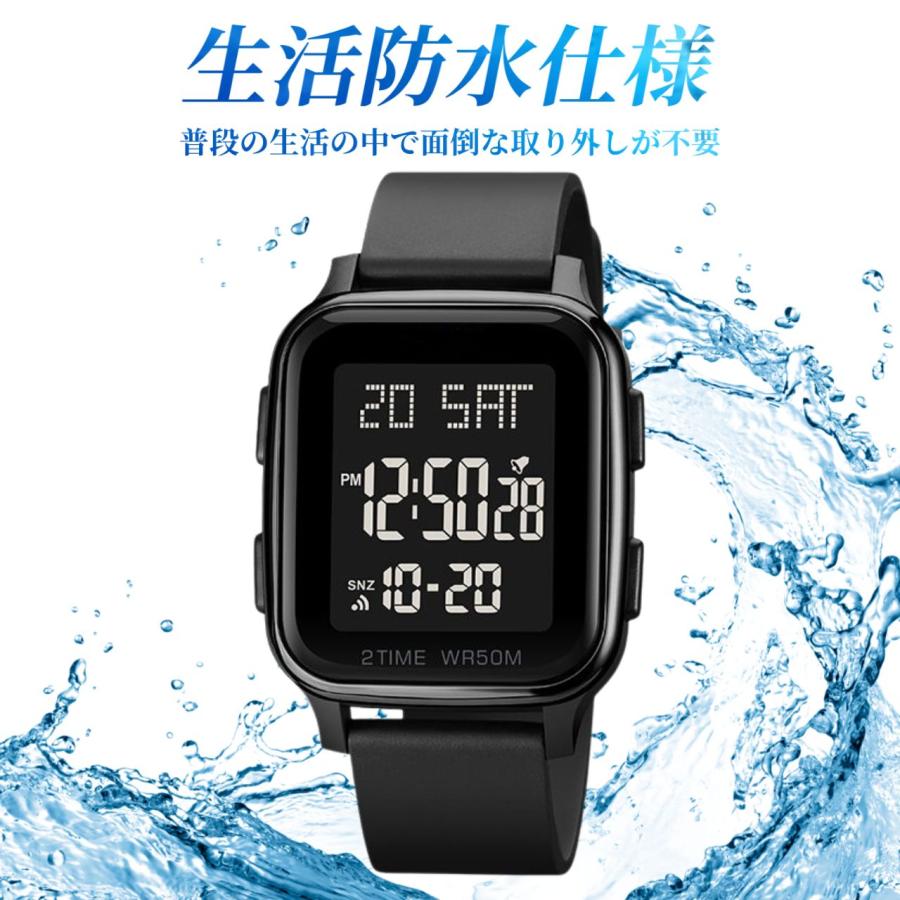 腕時計 キッズ レディース メンズ デジタルウォッチ 生活防水
