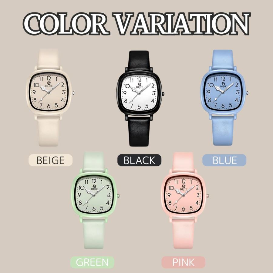 腕時計 レディース メンズ キッズ スクエアウォッチ 静音 クォーツ式