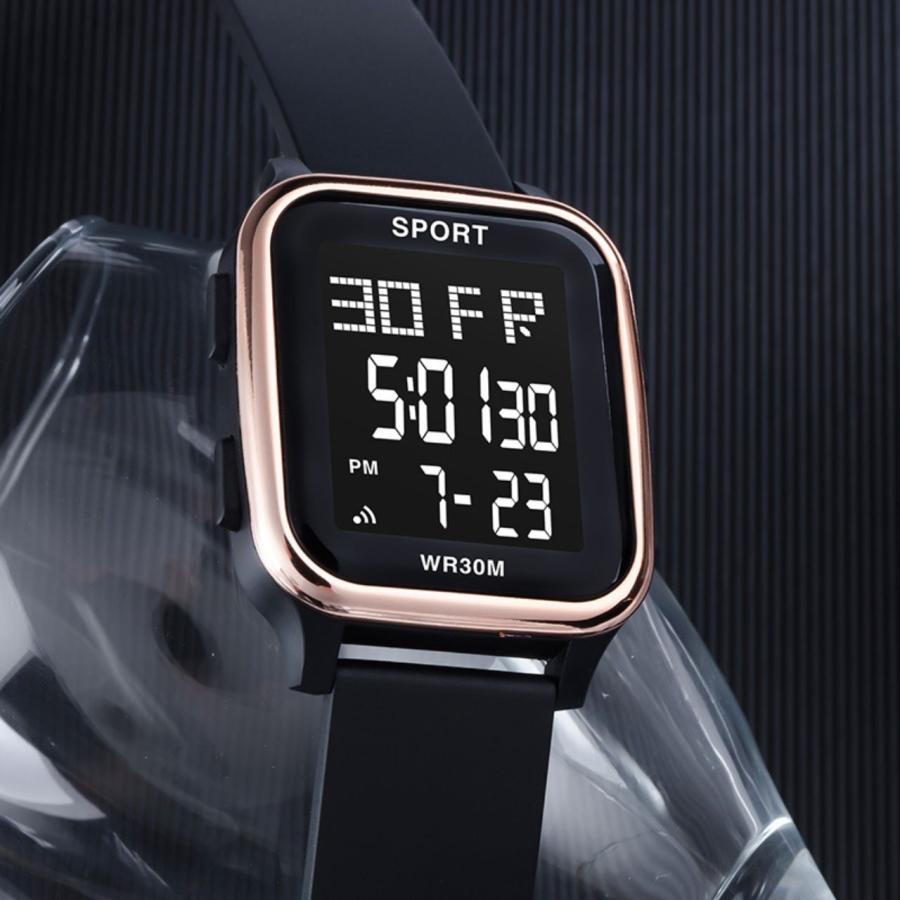 腕時計 レディース メンズ キッズ デジタルウォッチ 生活防水 アラーム