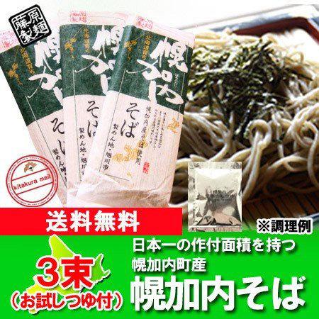 幌加内そば 送料無料 幌加内蕎麦 乾麺 北海道 幌加内 蕎麦 250 g×3束 そばつゆ ほろかないそば 幌加内 そば粉 蕎麦 / そば / 干しそば 麺類（Yahoo!・北海道 ポイント本舗）