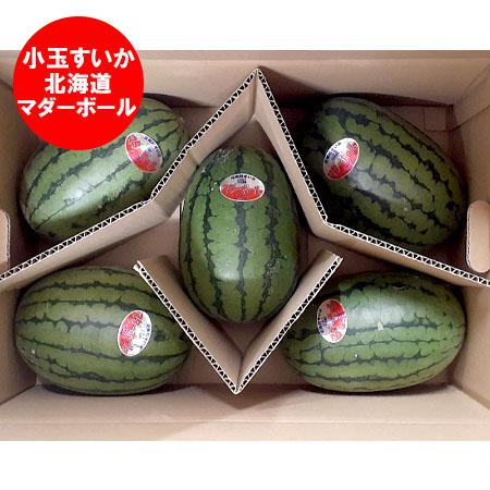 北海道 小玉 スイカ 送料無料 マダーボール 小玉すいか JA きた