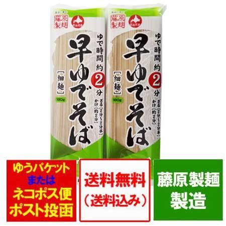 蕎麦 乾麺 送料無料 そば 乾麺 早ゆで そば 細麺 180g×2束 干しそば ゆで時間約2分 ポイント消化 メール便対応 ポスト 投函 かんめん そば 干し 麺類（Yahoo!・北海道 ポイント本舗）