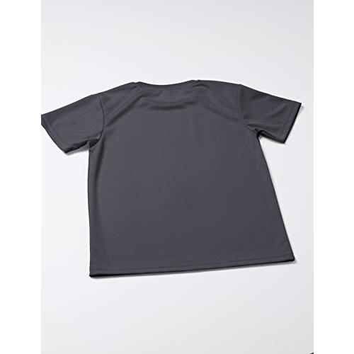 [グリマー] 半袖 4.4oz ドライTシャツ (クルーネック) 00300-ACT_K キッズ ダークグレー 130cm (日本サイズ130相｜pointpop｜03