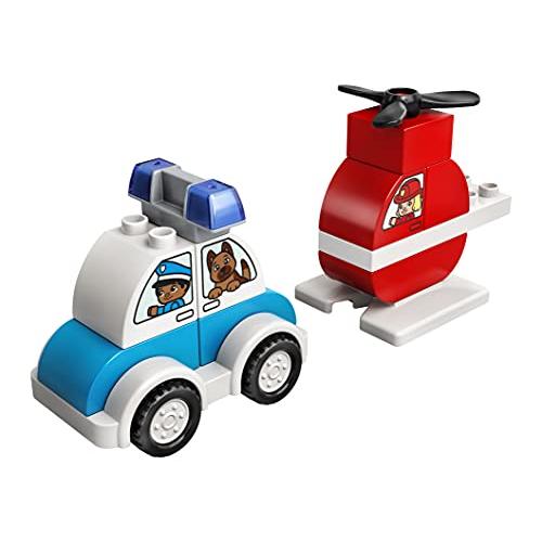 レゴ(LEGO) デュプロ はじめてのデュプロ 消防ヘリコプターとパトカー 10957 おもちゃ ブロック プレゼント幼児 赤ちゃん 警察 けい｜pointpop｜12