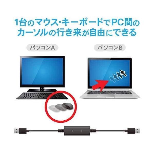 【正規代理店】 エレコム UC-TV6BK データ移行ケーブル [ Windows Mac対応 ] USB3.0 Type-Cアダプタ付属 1.5m ブラッ｜pointshoukadou｜03