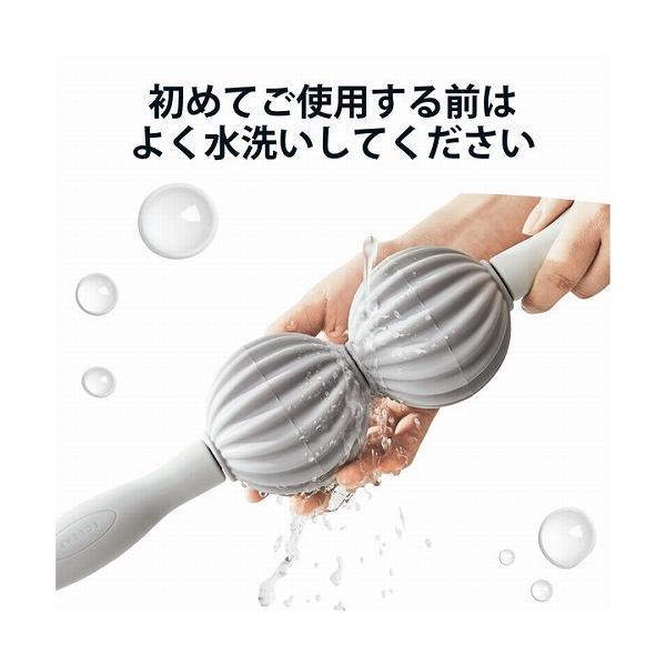 【2個セット】エレコム HCF-BTSRLHGY ECLEAR Bath エクリアバス お風呂で使えるストレッチ 筋膜ローラー ハード マグネットホルダー付き ハード グレー｜pointshoukadou｜05