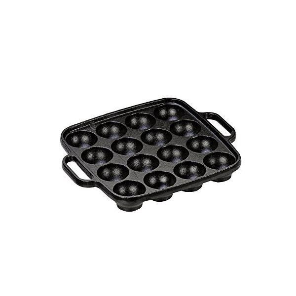 ブラック（maxell） イシガキ 鉄鋳物 たこ焼き器 16穴 ブラック 縦19