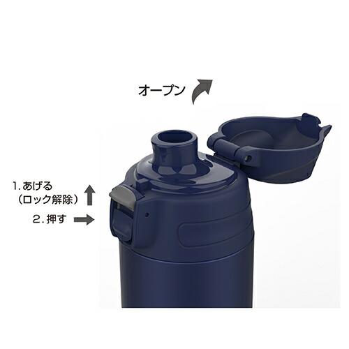 (5個セット)AJC-MA55A マグボトル 550ml インディゴ ステンレスボトル ストレートドリンク 保冷専用 ワンタッチオープン AJC-MA55 A 保冷 保温 ボトル_2