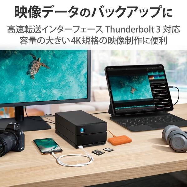 【正規代理店】 エレコム STLG32000400 LaCie 外付け HDD 32TB 2big Dock Thunderbolt3×2 USB3.2 USB A×1 DisplayPort1.4×1 SDカードリーダー×1｜pointshoukadou｜02