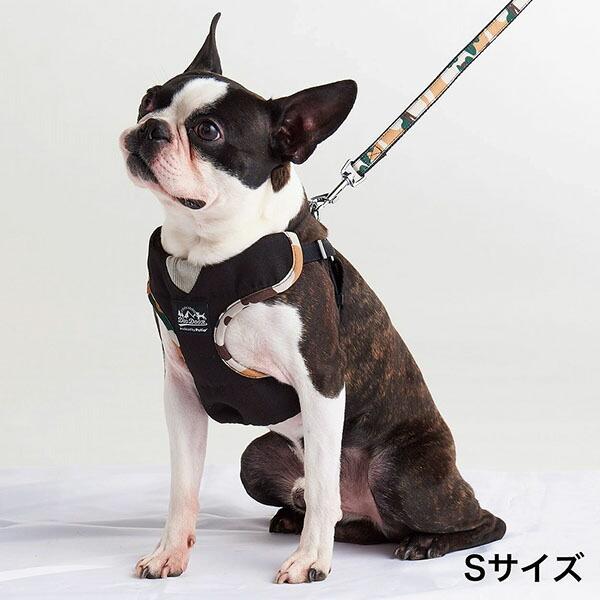 (6個セット) ペティオ 犬用胴輪 EthicalDoor エシカルドア 迷彩ベストハーネスS ブラック 小型犬 から10kg Petio_1