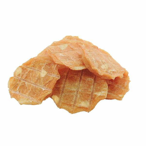 (12個セット) ペッツルート パリッと鶏ささみのチップス チーズ入り 90g チーズ チキン 小粒 アダルト 全品種 PetzRouteの画像