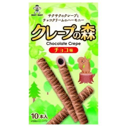 (^_^)J様　クレープ　チョコ　焼き菓子 旺旺 クレープの森 チョコ味 10本×10個 : スナック菓子のポイポイ