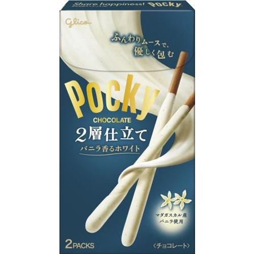 グリコ（glico） ポッキー2層仕立て バニラ香るホワイト 2P×10個