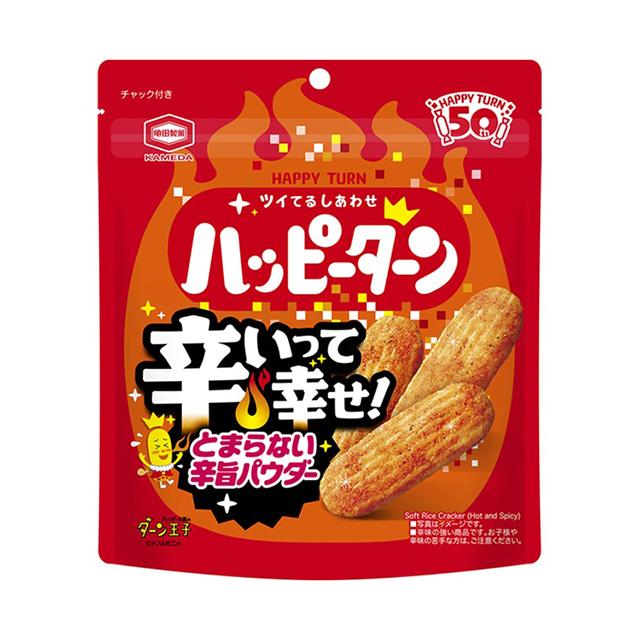 亀田製菓 ハッピーターン 辛いって幸せ 71g×12袋 : スナック菓子の