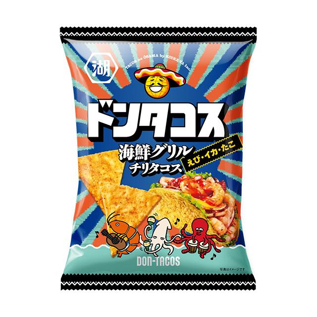 ドンタコス　 COMOLIセット 湖池屋（コイケヤ） ドンタコス 海鮮グリルチリタコス 57g×12袋