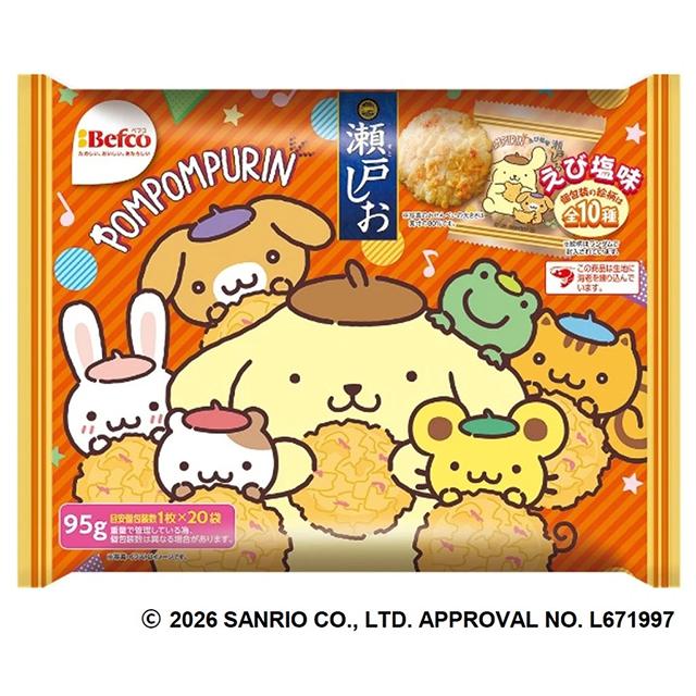 栗山米菓 2026サンリオキャラクターズ 瀬戸しお えび塩味 20枚×12袋