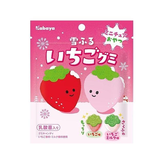 カバヤ 雪ふるいちごグミ 52g×10袋（10月上旬頃入荷予定