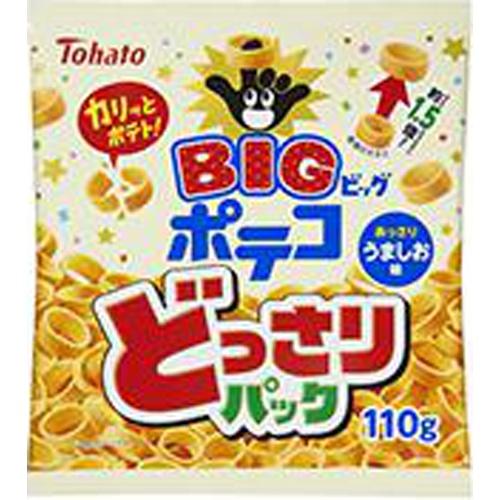 ポテコ 東ハト どっさりパック うましお味 110g×10入 : スナック菓子の