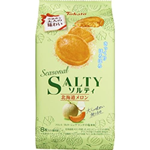 東ハト Seasonalソルティ 北海道メロン 8枚×12袋 : スナック菓子の
