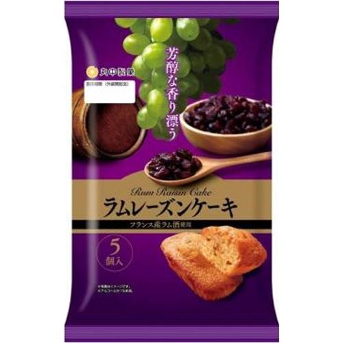 丸中製菓 ラムレーズンケーキ 5個×9袋 : スナック菓子のポイポイ