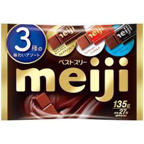 明治（meiji） ベストスリー（袋） 135g×18入 : スナック菓子の