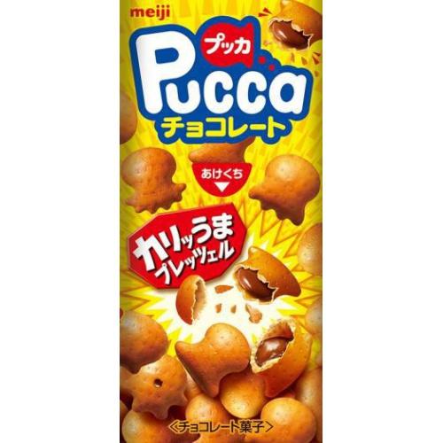 明治（meiji） プッカ チョコレート 39g×10入 : スナック菓子の