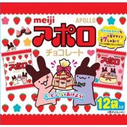 アポロ（明治） 明治 アポロ 12袋×18袋 : スナック菓子のポイポイ