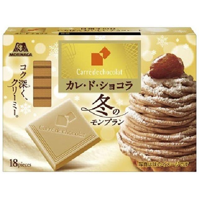 カレ・ド・ショコラ 森永製菓 冬のモンブラン 18枚×6個 : スナック菓子
