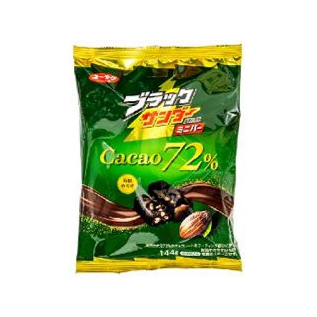 ブラックサンダー （や）有楽 カカオ72% 144g×12個 : スナック菓子の