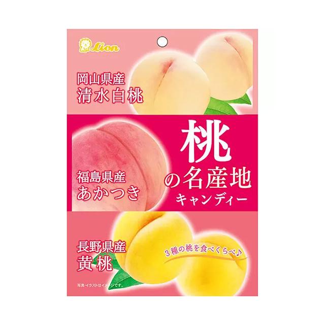 Lion（ライオン） 桃の名産地キャンディー 71g×6袋 : スナック菓子の